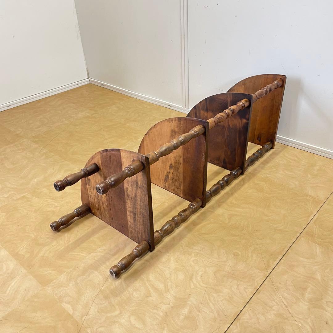 たぬき 木製 4段コーナーラック 棚 飾り棚 ラック ビンテージ