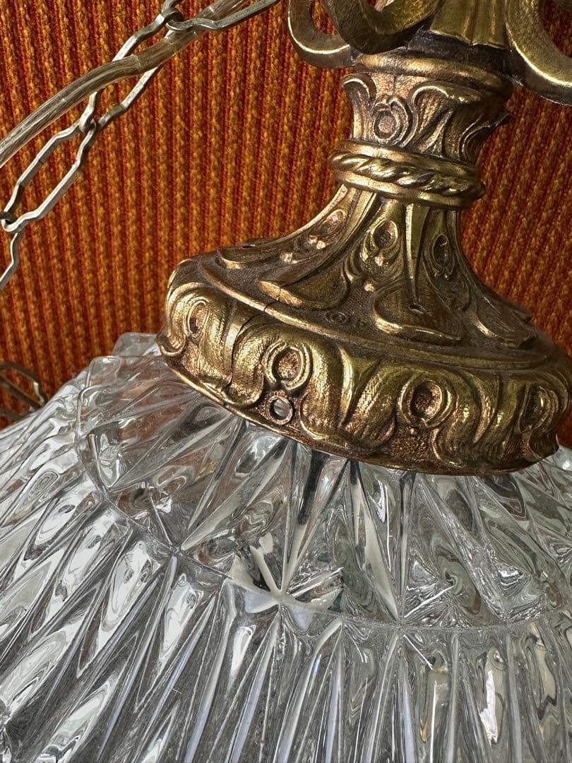 60'sクリアガラス ペンダントライト