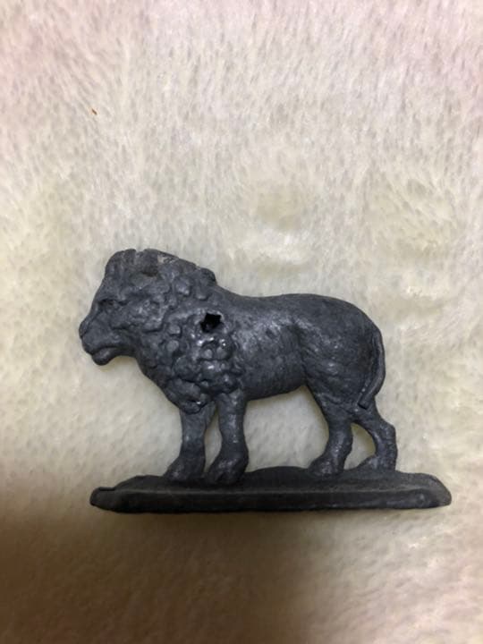 象　河馬　パンサー　ライオン　羊　の置物　5点セット　アメリカの骨董品