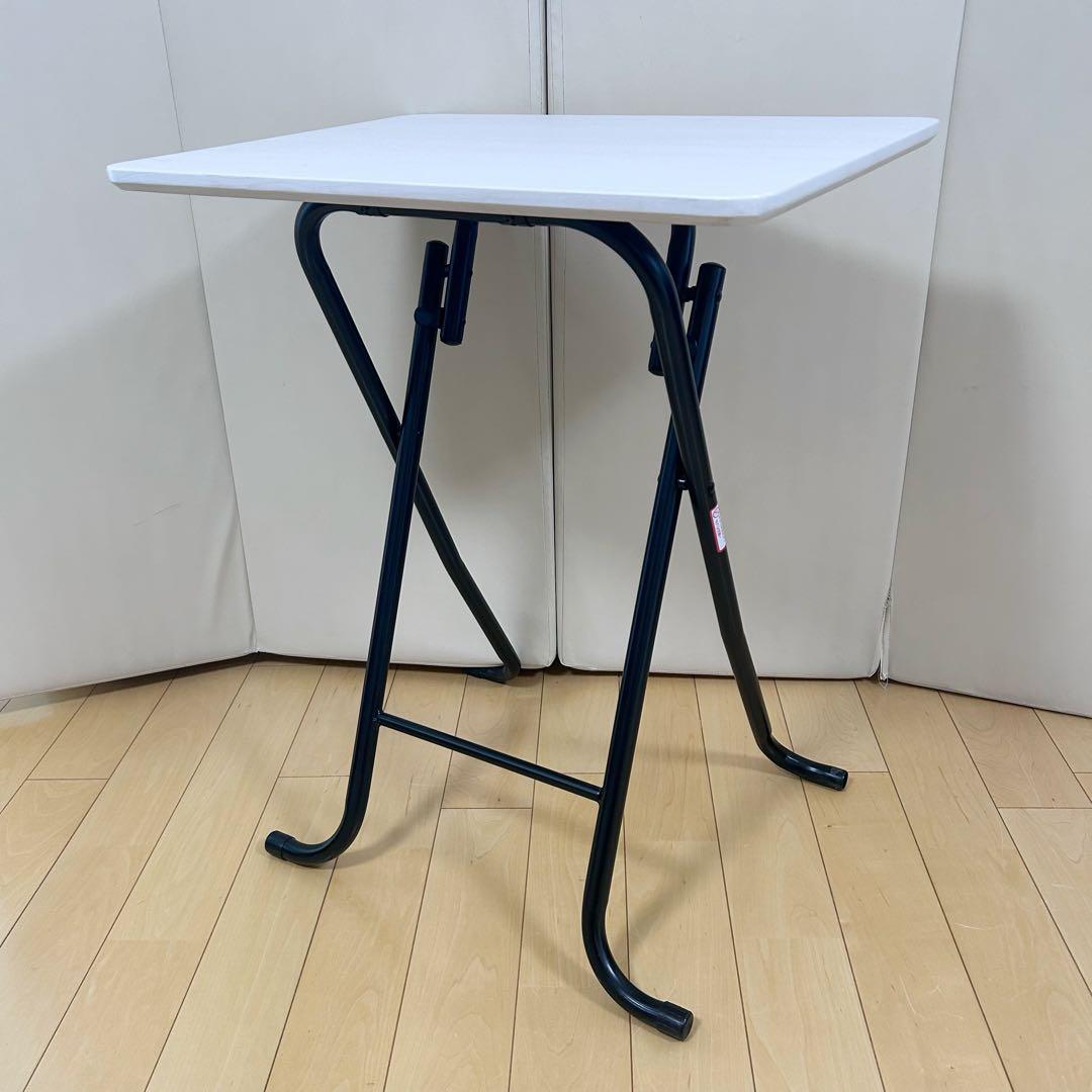 北欧　折りたたみテーブル　ホワイト　幅56 コーヒーテーブル　カフェテーブル