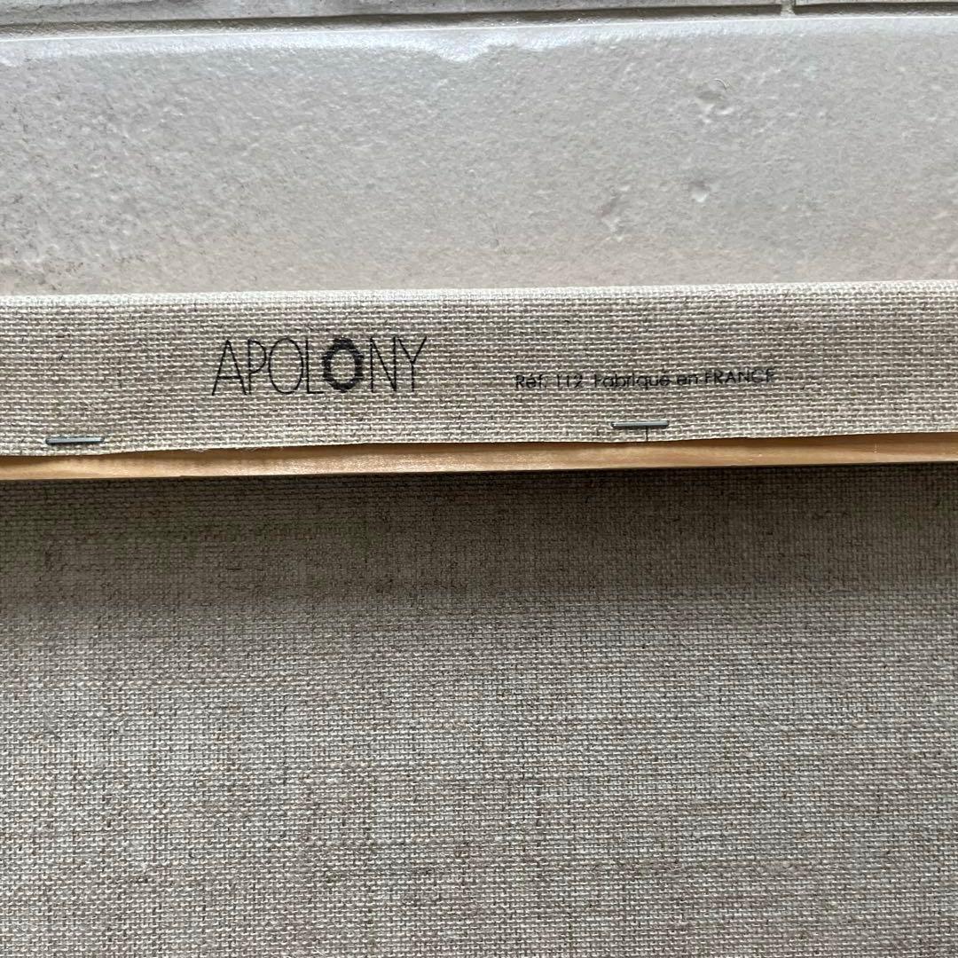 フレンチシックな、リネンキャンバス絵（ブーケ・女性左向き）