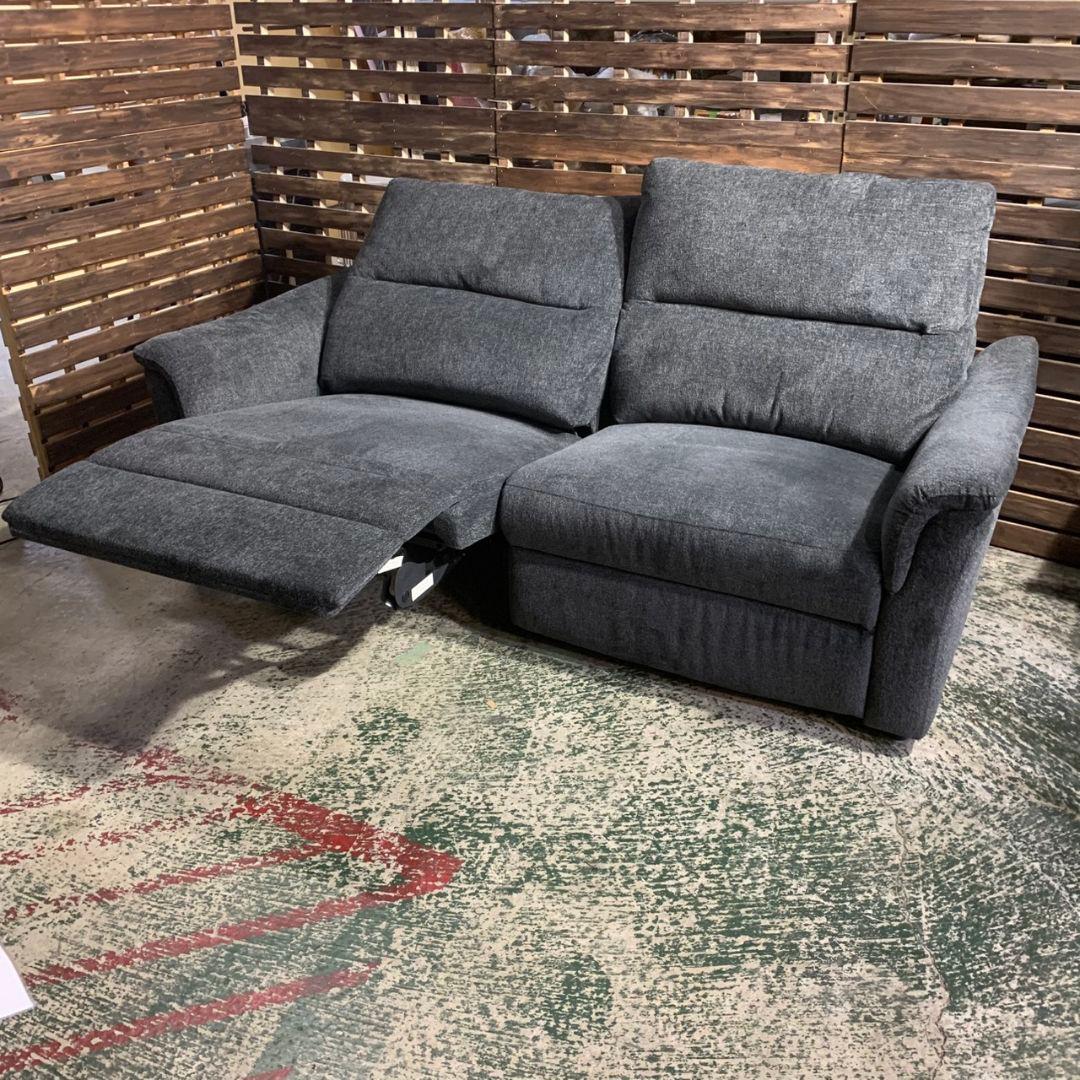 J845 NITORI ニトリ リクライニングソファ KK6133 ダークグレー