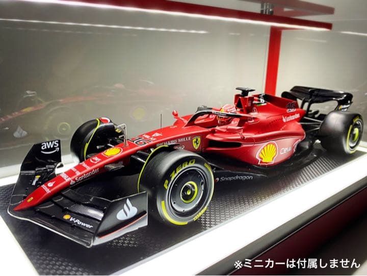1/18 フェラーリ LED照明付ディスプレイケース【半艶ブライトレッド】