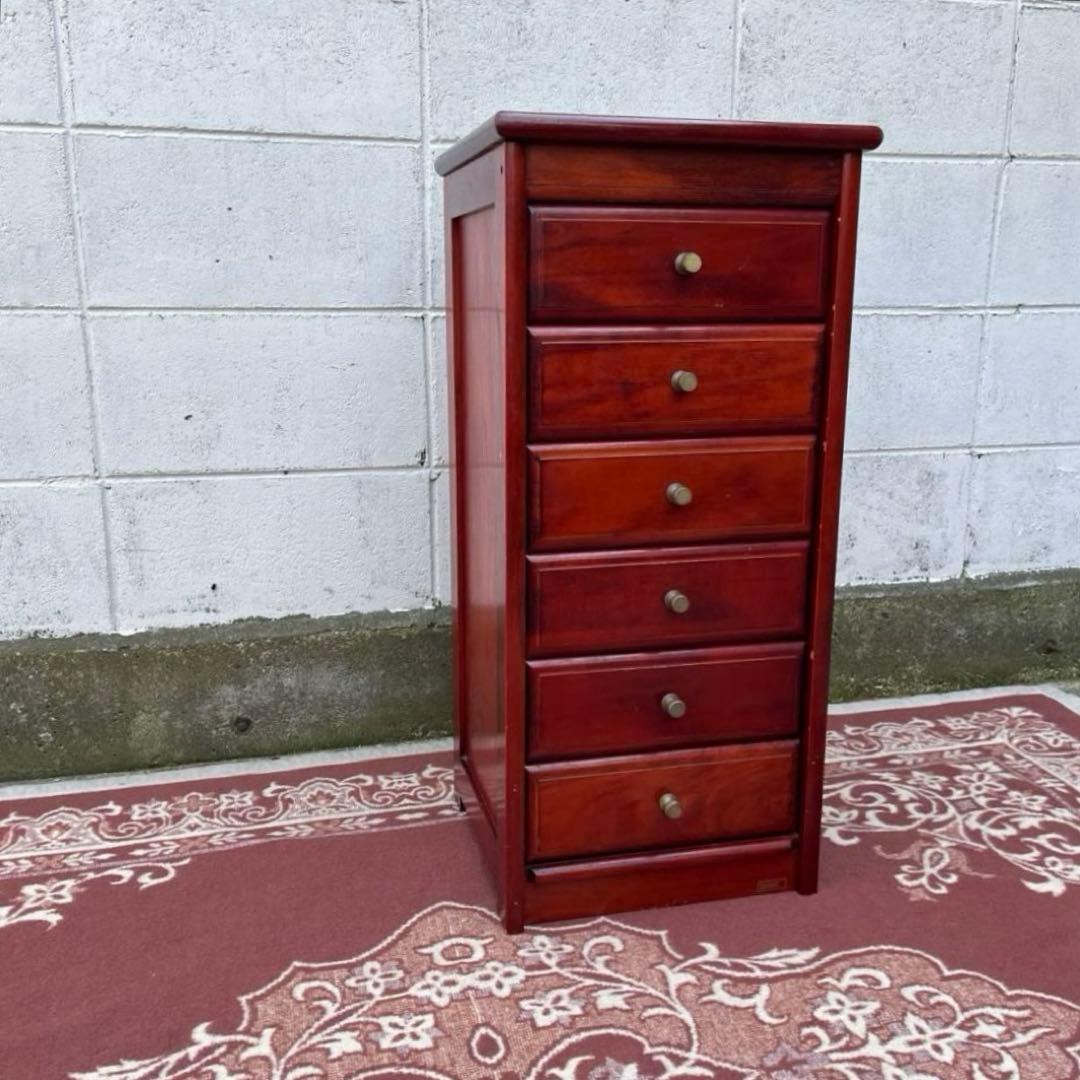 古家具ビンテージ品◾️四国工芸 SHICO 引き出し6杯 整理棚 木製家具