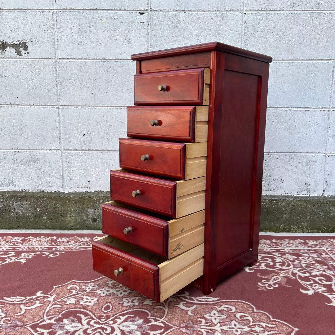 古家具ビンテージ品◾️四国工芸 SHICO 引き出し6杯 整理棚 木製家具