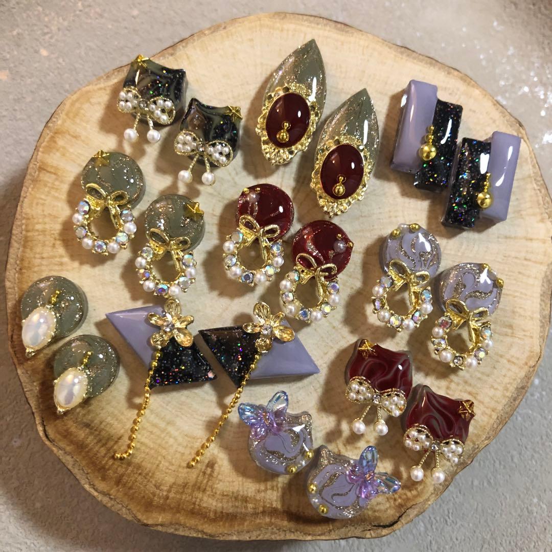 再々お値下げ!! R-641 ✴︎レジンカボション 10種☆⁎⁎⁺