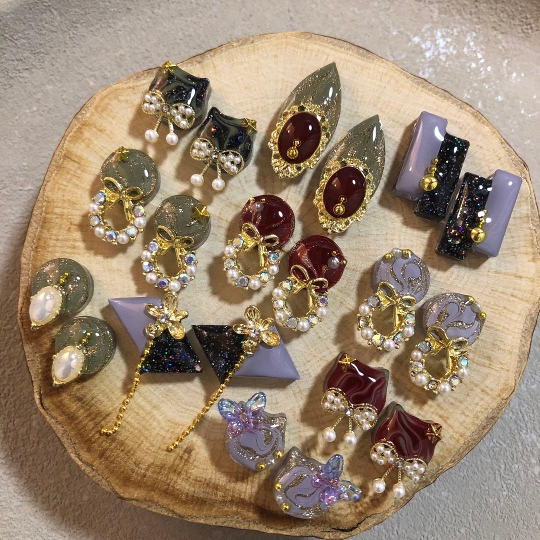 再々お値下げ!! R-641 ✴︎レジンカボション 10種☆⁎⁎⁺