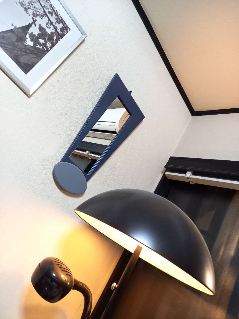 1980's　ポストモダン　ヴィンテージ　アテンションマーク　ポップ　アート　鏡