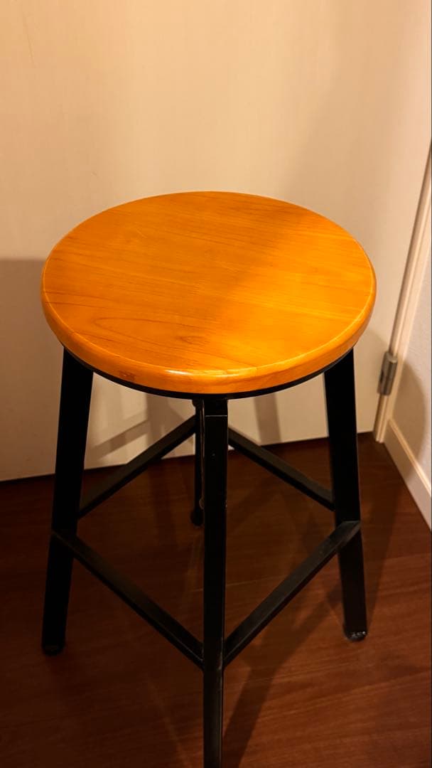 ZARA  バースツール　回転式ウッド＆メタル