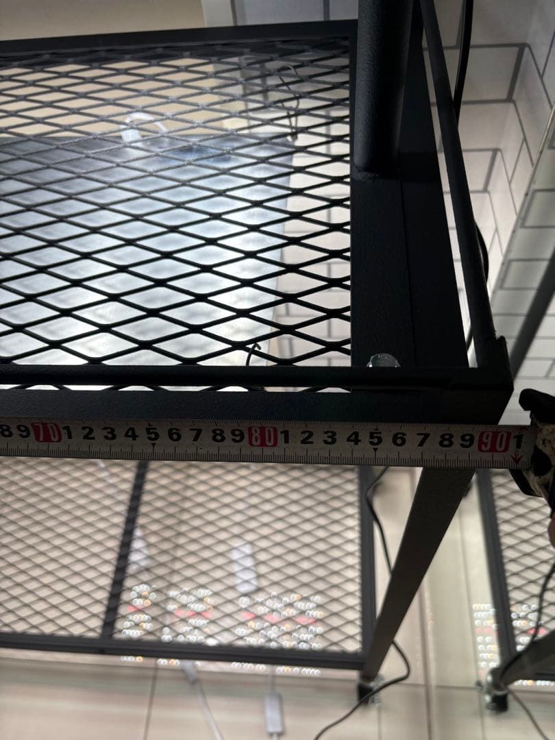 キャスター付植物棚　アイアン棚　パキプス　アイアンシェルフ　アガベ　育成ライト