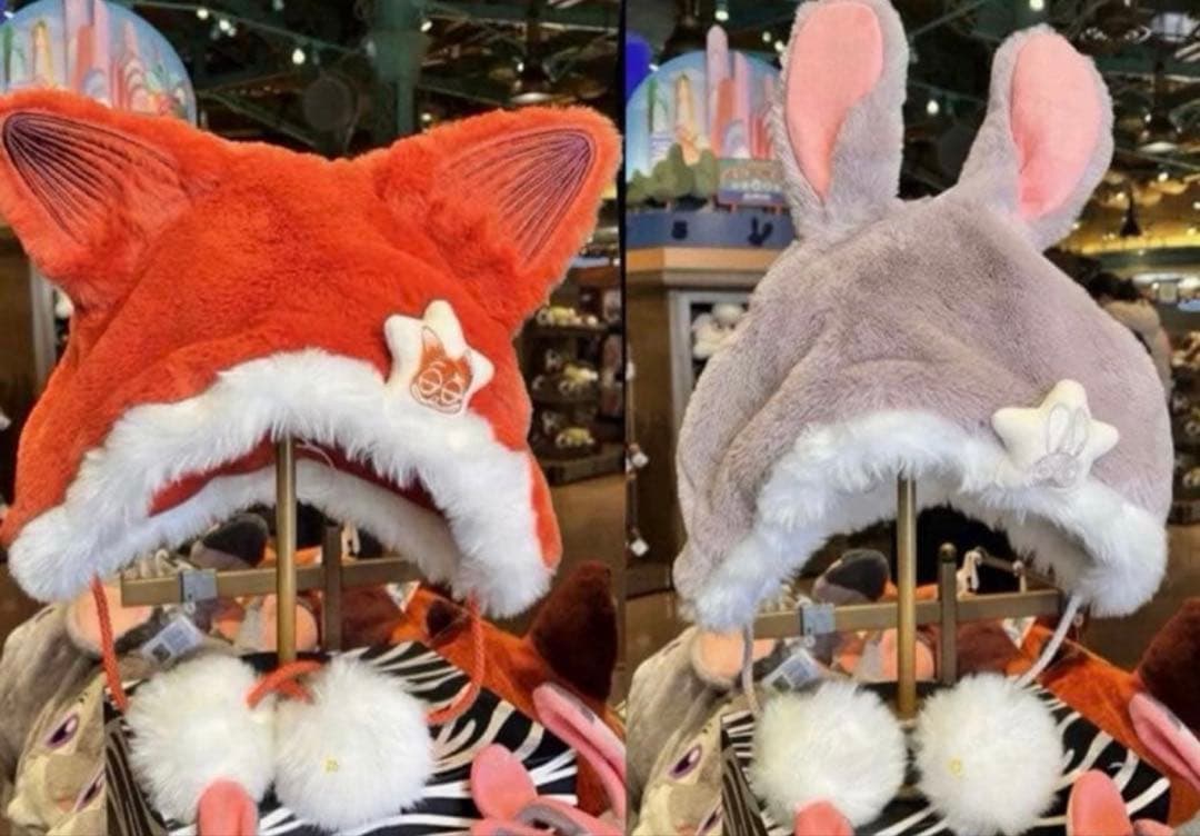 上海ディズニー 限定ズートピア ニック ジュディ ファンキャップ 帽子2