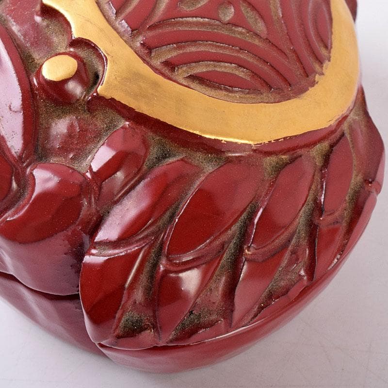 くりのぼう様専用 高岡漆器 木彫師 般若勉（雲舟）作 蟹香合 共箱 V