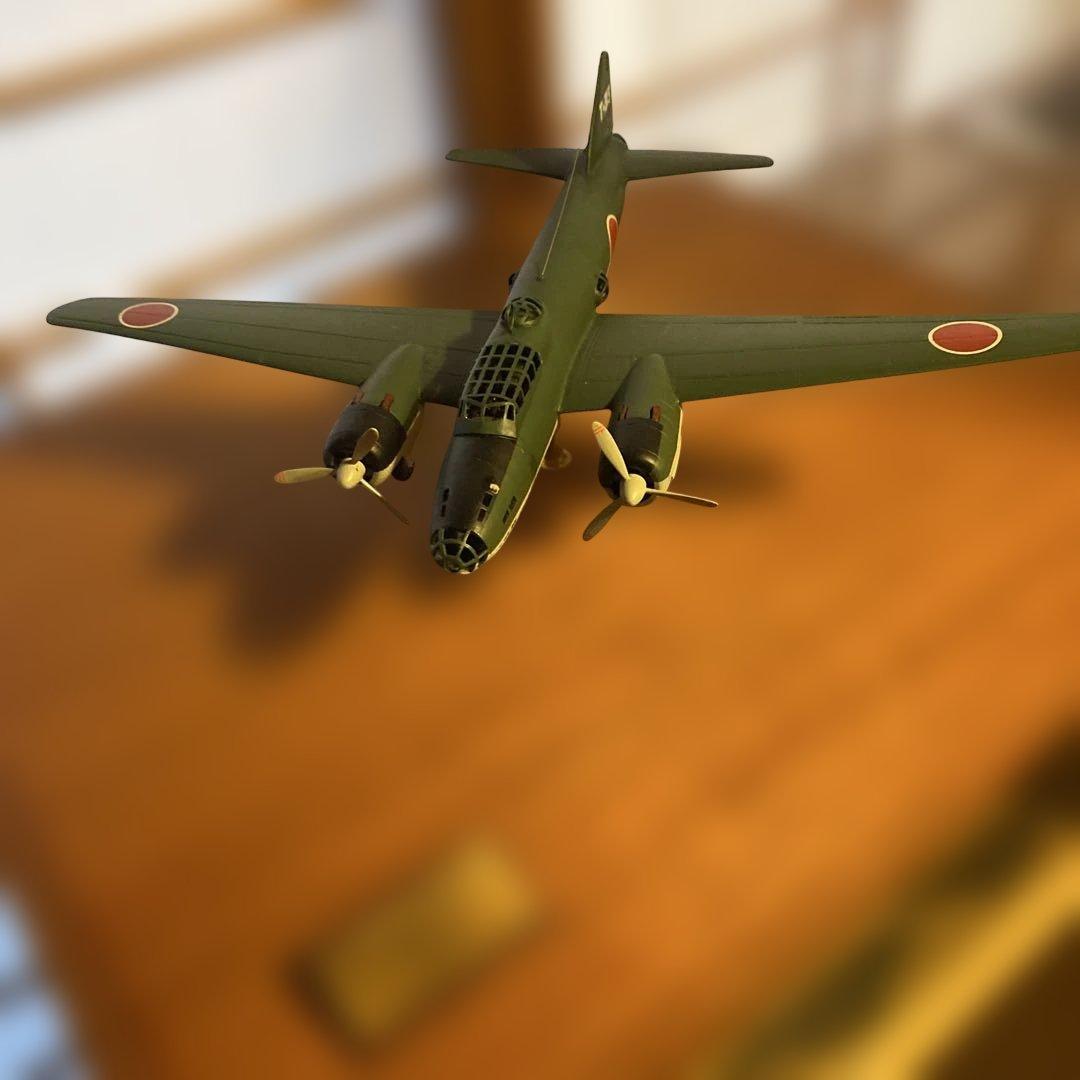 戦闘機 金属模型 一式陸攻11型 1/72 木製専用台座付き - メルカリ