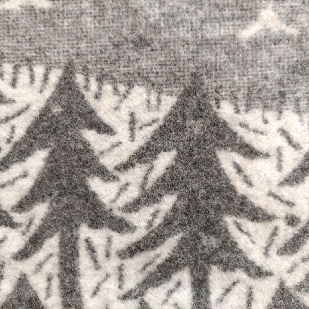 最終お値下KLIPPAN ラムズウールブランケット 130x180cm　グレー