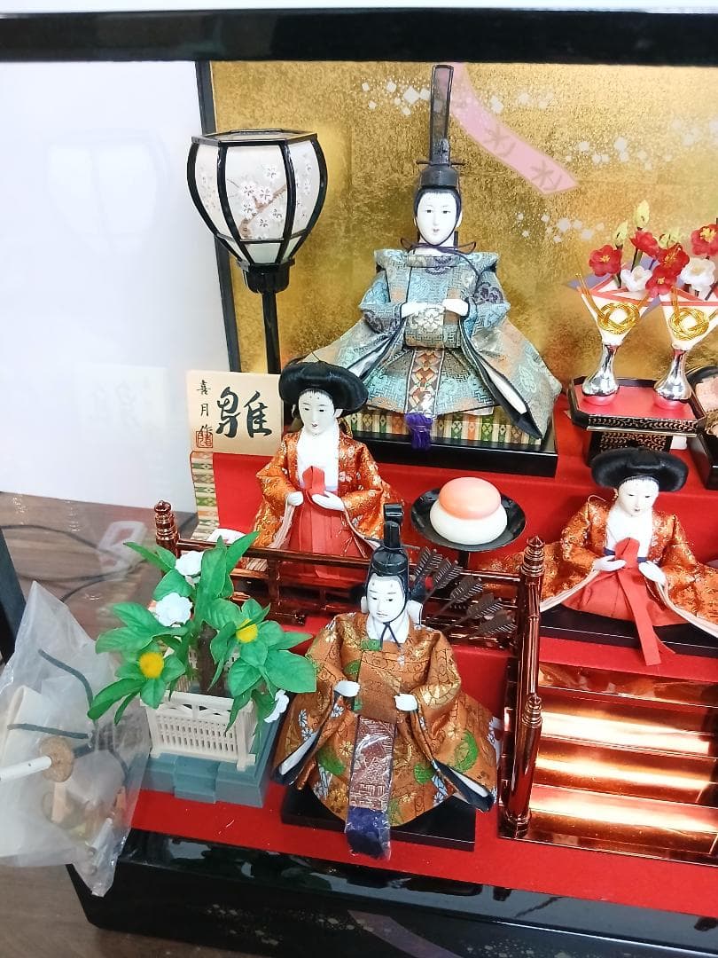 雛人形 オルゴール付き ケース入り 喜月作