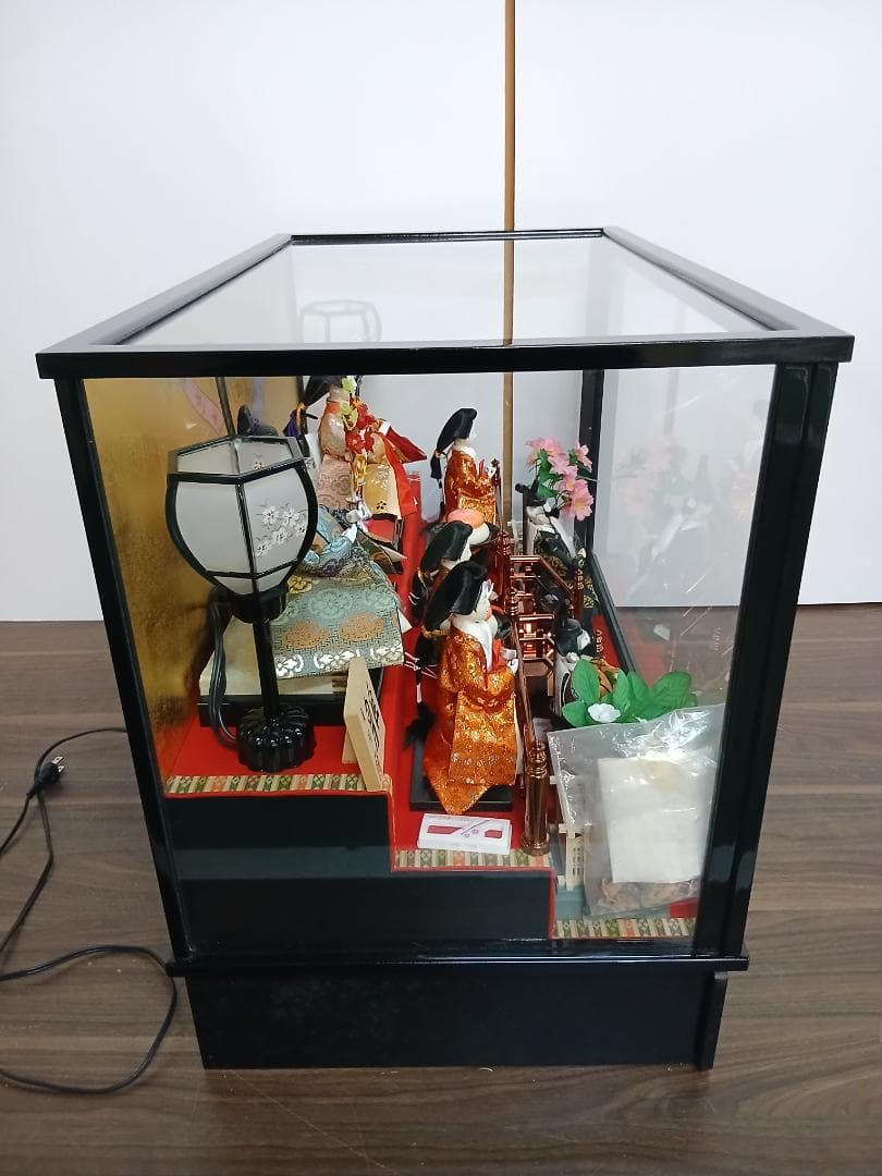 雛人形 オルゴール付き ケース入り 喜月作