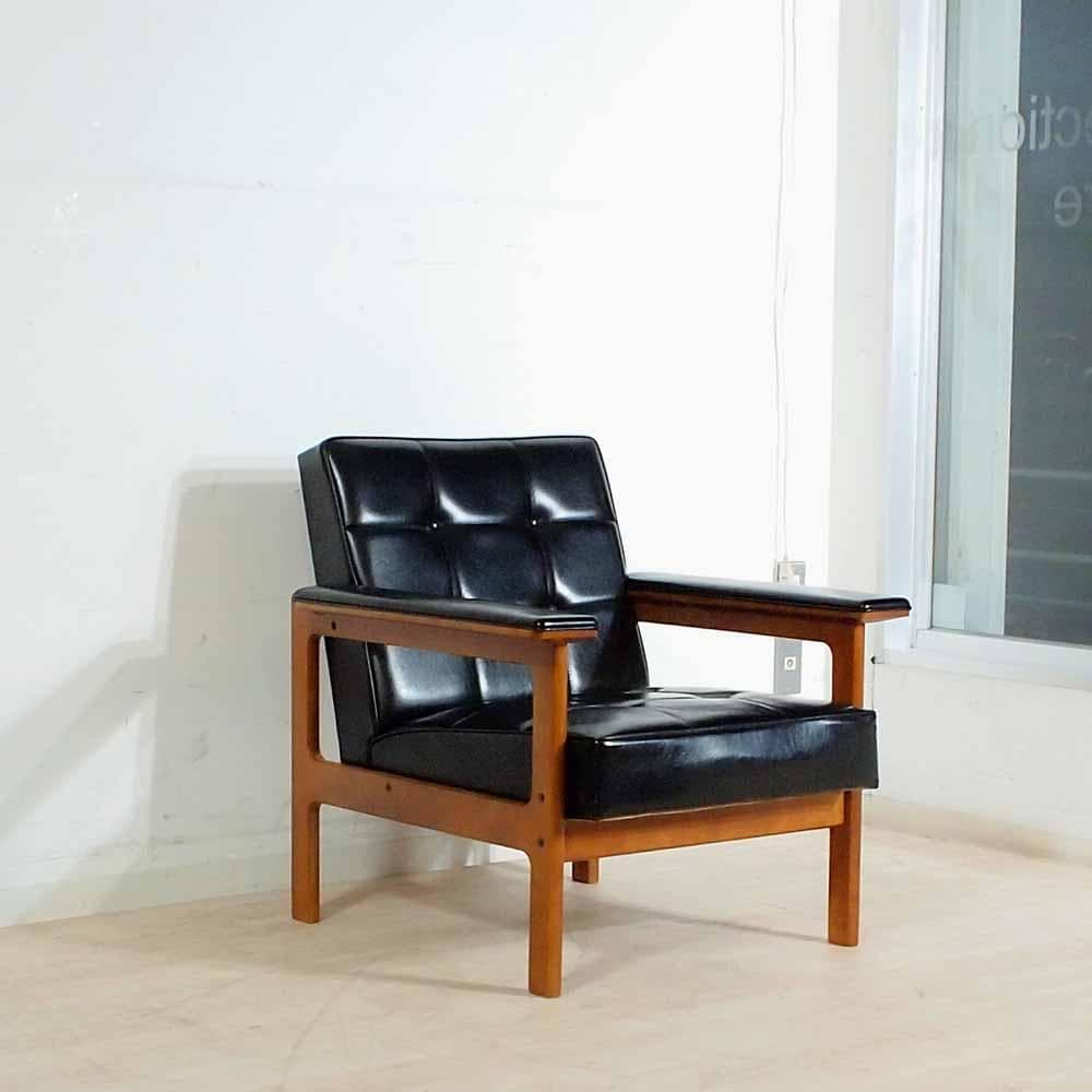 オールドカリモク シングルソファ B ワイドアーム Kチェア ZR24349