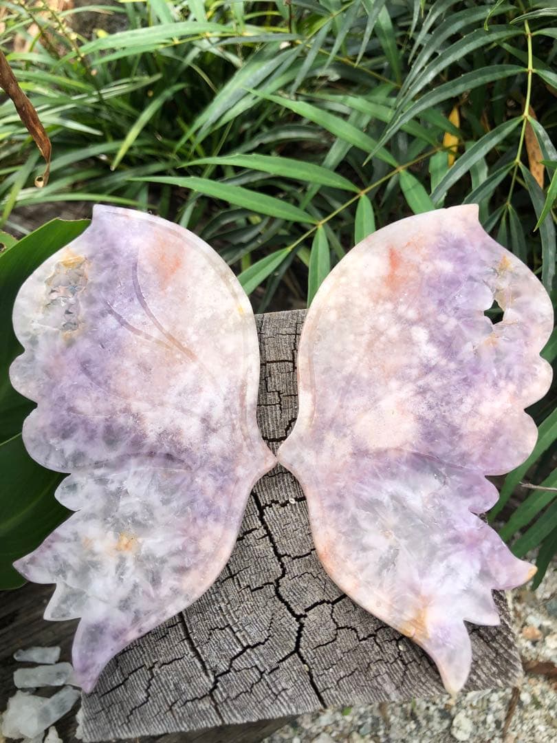 ✳❤️レア　綺麗　蝶❗️ピンクアメジスト　フラワーアゲート（桜瑪瑙）天然石