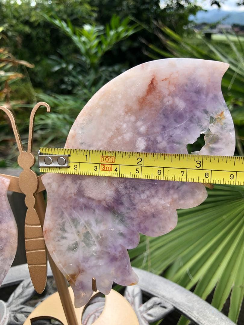 ✳❤️レア　綺麗　蝶❗️ピンクアメジスト　フラワーアゲート（桜瑪瑙）天然石