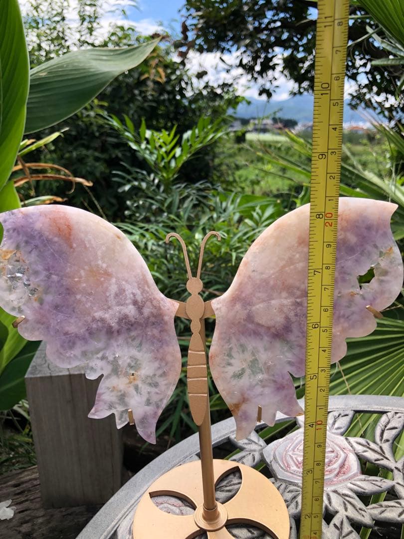 ✳❤️レア　綺麗　蝶❗️ピンクアメジスト　フラワーアゲート（桜瑪瑙）天然石