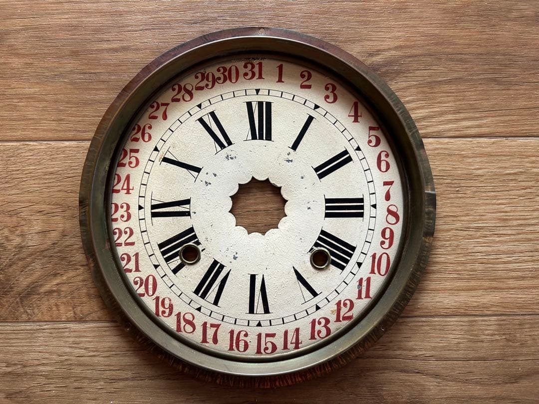 柱時計　掛時計　ゼンマイ　整備済　オーバーホール　レトロ　アンティーク　17