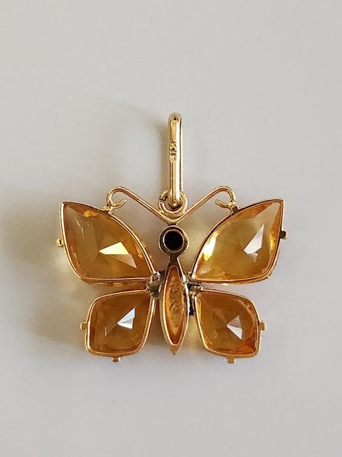 k18トパーズ（黄水晶）ペンダント