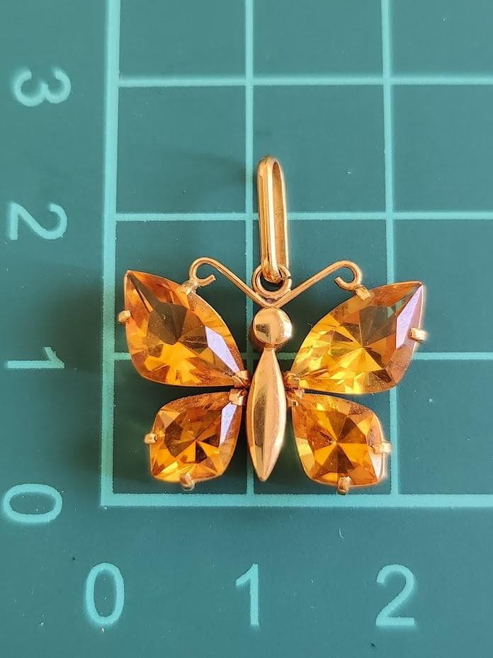 k18トパーズ（黄水晶）ペンダント