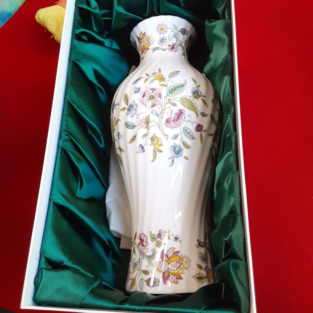 054)ミントン花柄花瓶