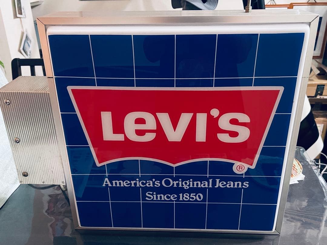 Xmas特売非売品レアLevi's広告看板ライトネオンサイン ストアディスプレイ