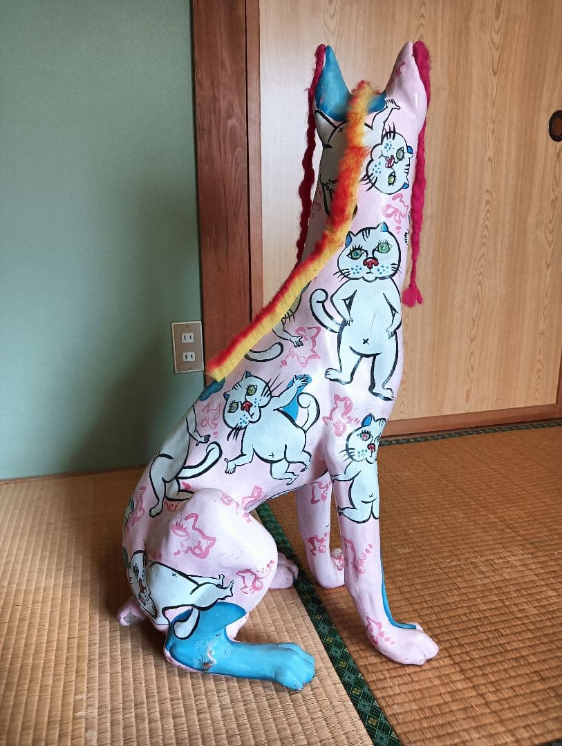 犬の置物　特大アートオブジェ
