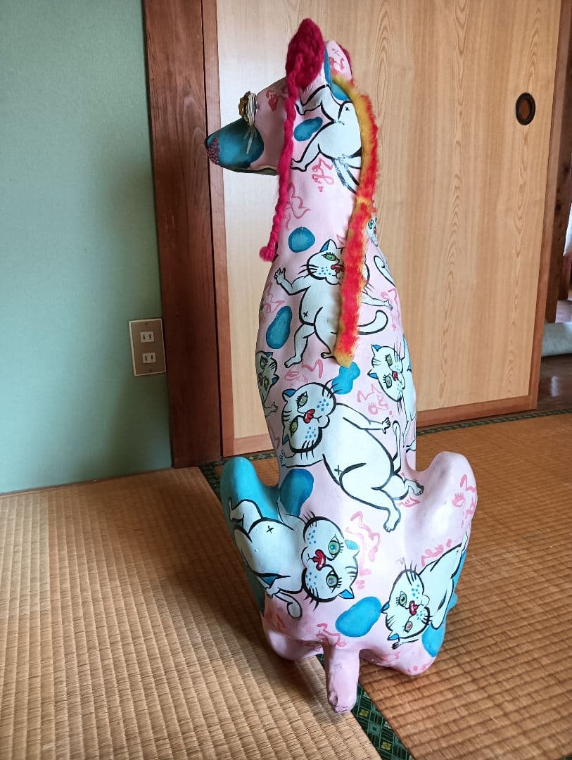 犬の置物　特大アートオブジェ