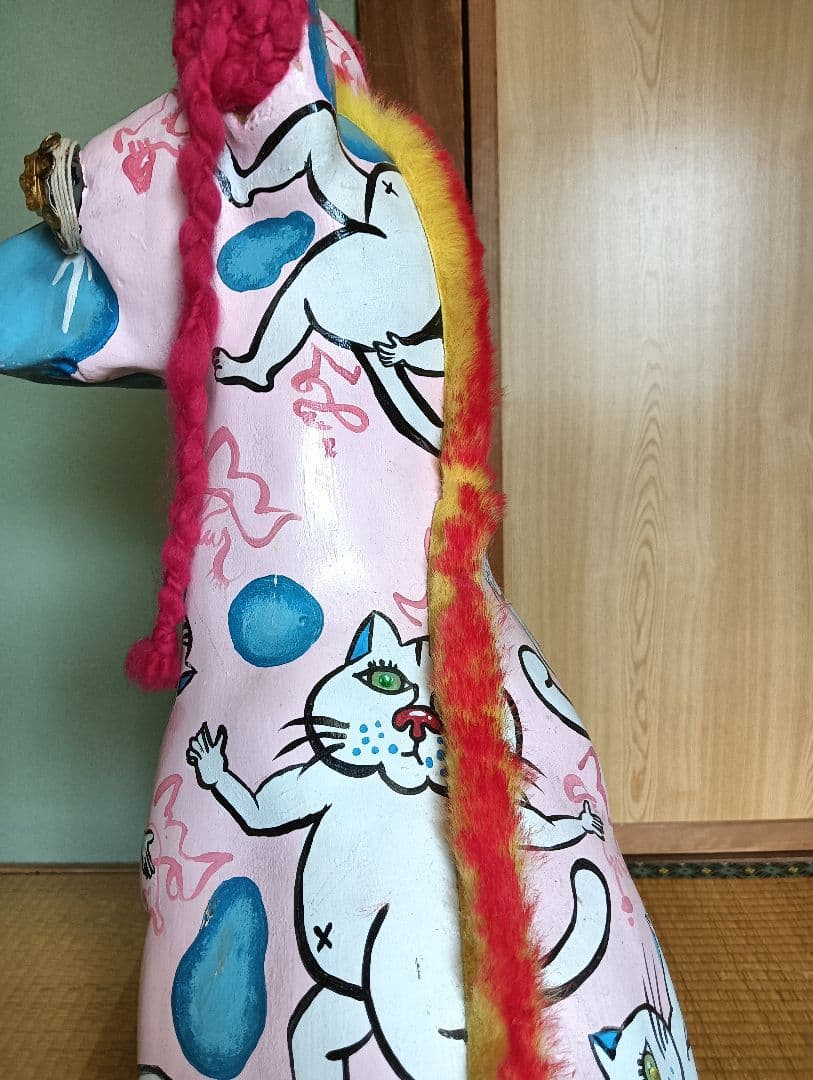 犬の置物　特大アートオブジェ