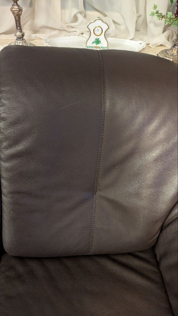 3人掛けソファ　ダークブラウン　大津家具　ドイツヒモラ社　25800円の送料込