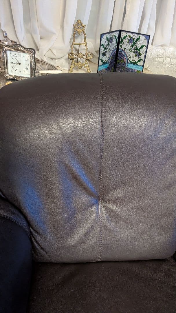 3人掛けソファ　ダークブラウン　大津家具　ドイツヒモラ社　25800円の送料込