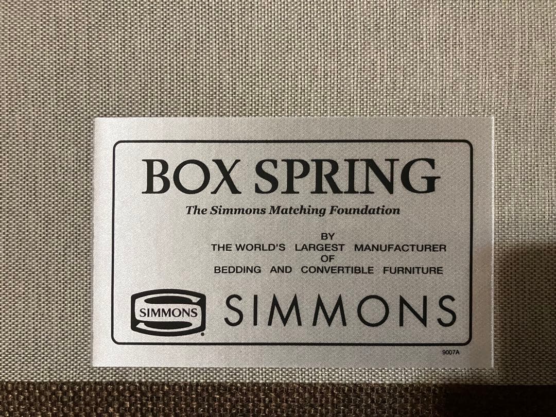【りんご様】シモンズ ボックススプリング セミダブル