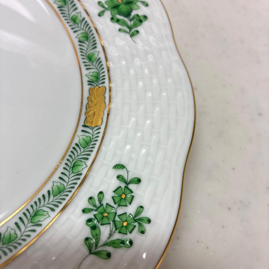 美品】ヘレンド アポニー グリーン 175周年記念 プレート19cm - メルカリ