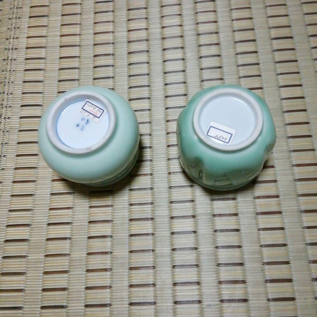 骨董、盆栽鉢、盆栽小鉢、茶道具、華道、青磁(おそらく線香立てだと思われます)