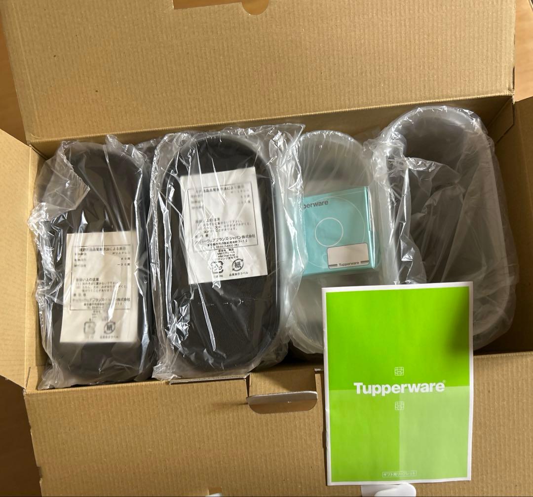 【未使用】タッパーウェア ベーシックスギフトMMだ円 Tupperware 7点