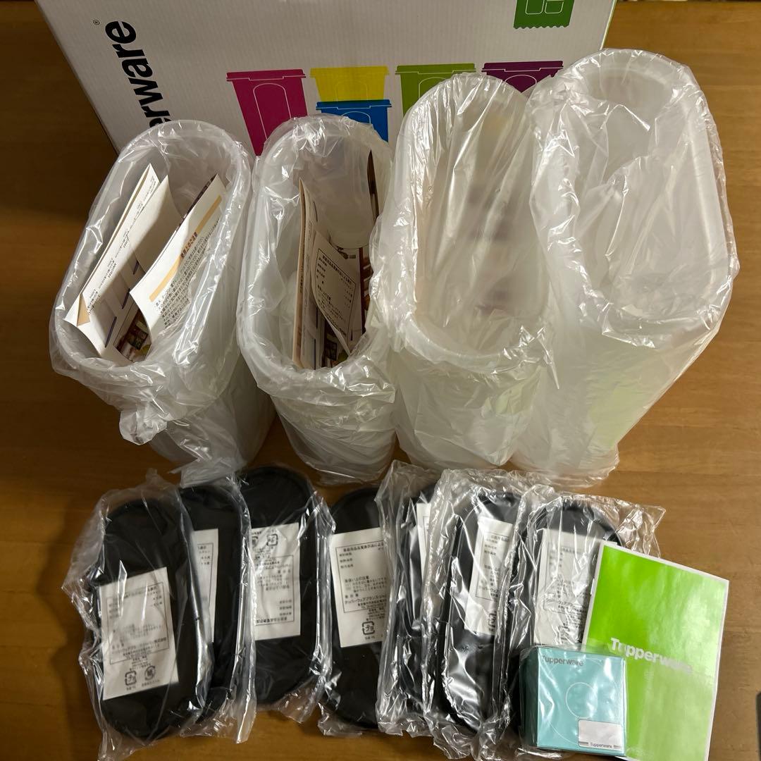 【未使用】タッパーウェア ベーシックスギフトMMだ円 Tupperware 7点