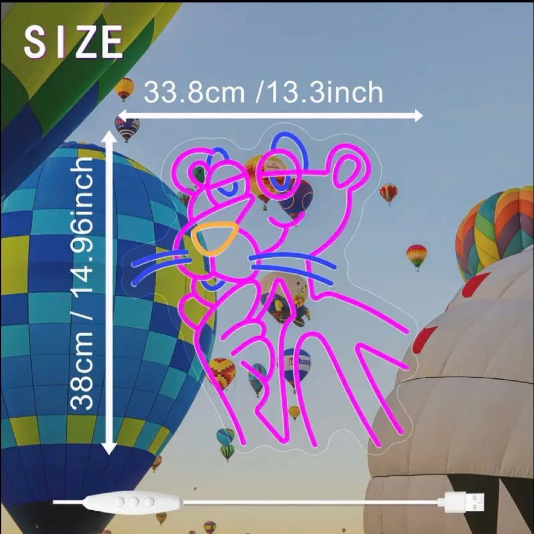 ピンクパンサー　LED ネオン　サイン　インテリア　ライト