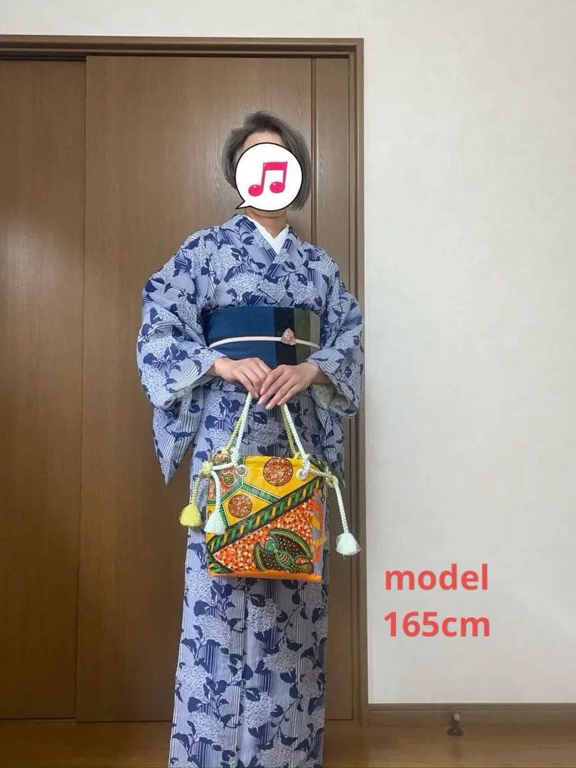 一閑張りバッグ　アフリカンファブリック