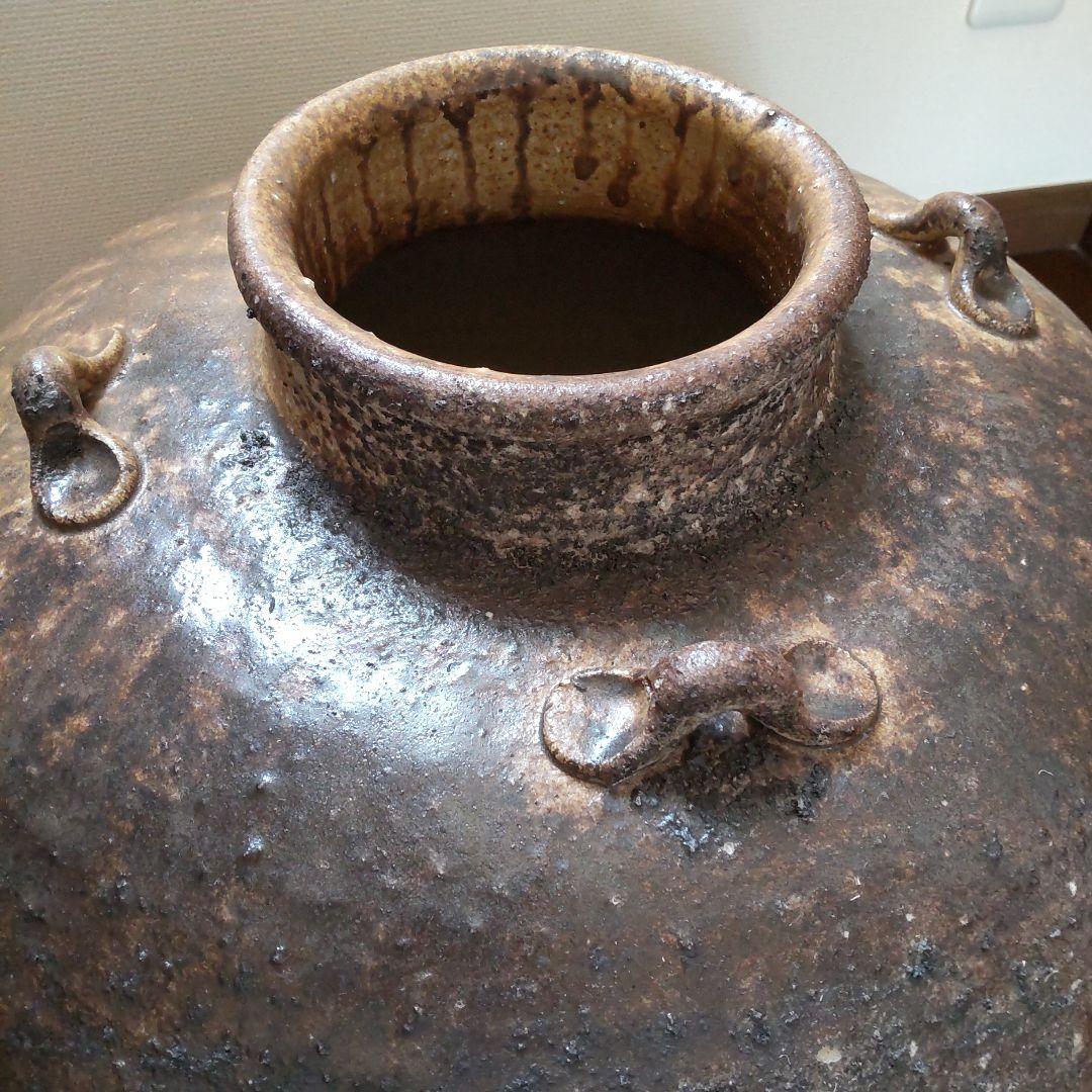 耳つき　壺　50　備前焼