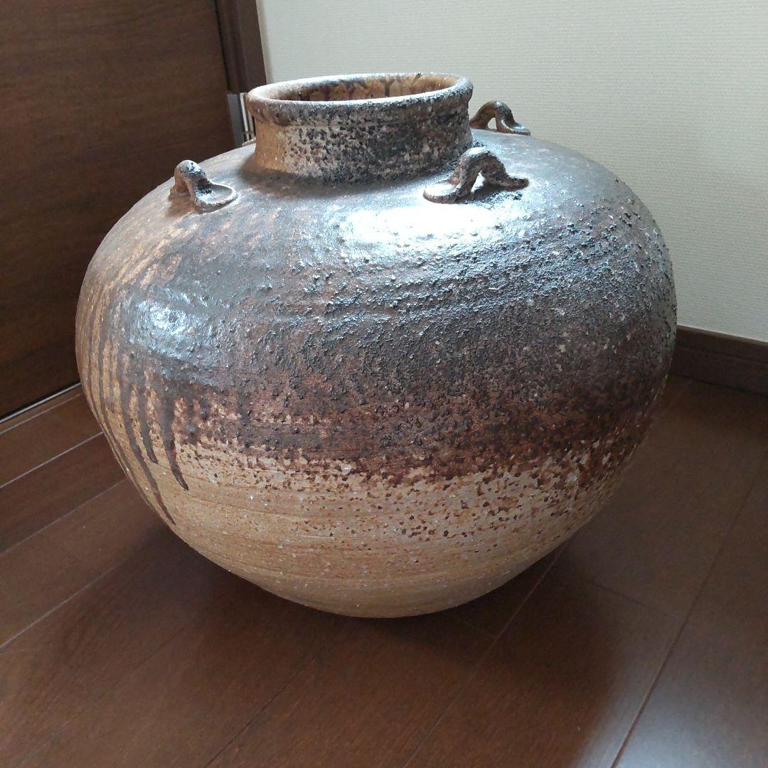 耳つき　壺　50　備前焼