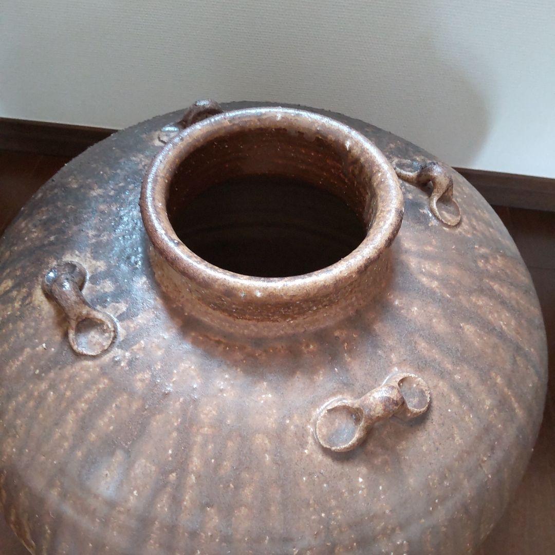 耳つき　壺　50　備前焼
