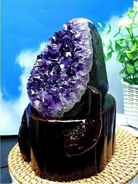 AAA級家庭円満◆天然ウルグアイ産アメジスト原石YT2G3/314G21A