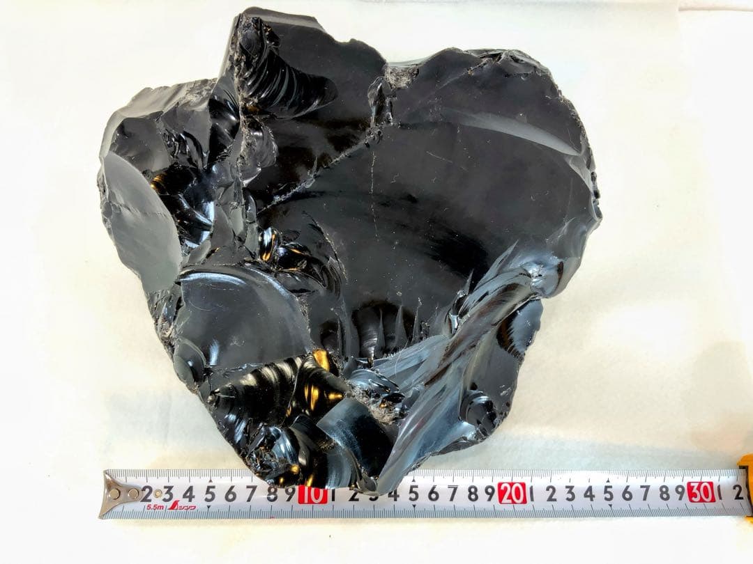 黒曜石　こくよう石(オブシディアン)原石　置き物