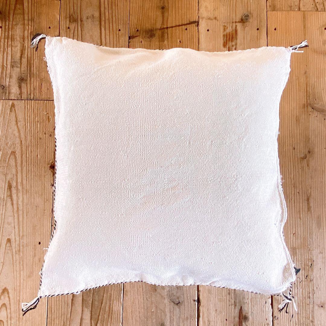 モロッコ製 カクタスシルク サブラ クッションカバー約45〜46×47〜48cm