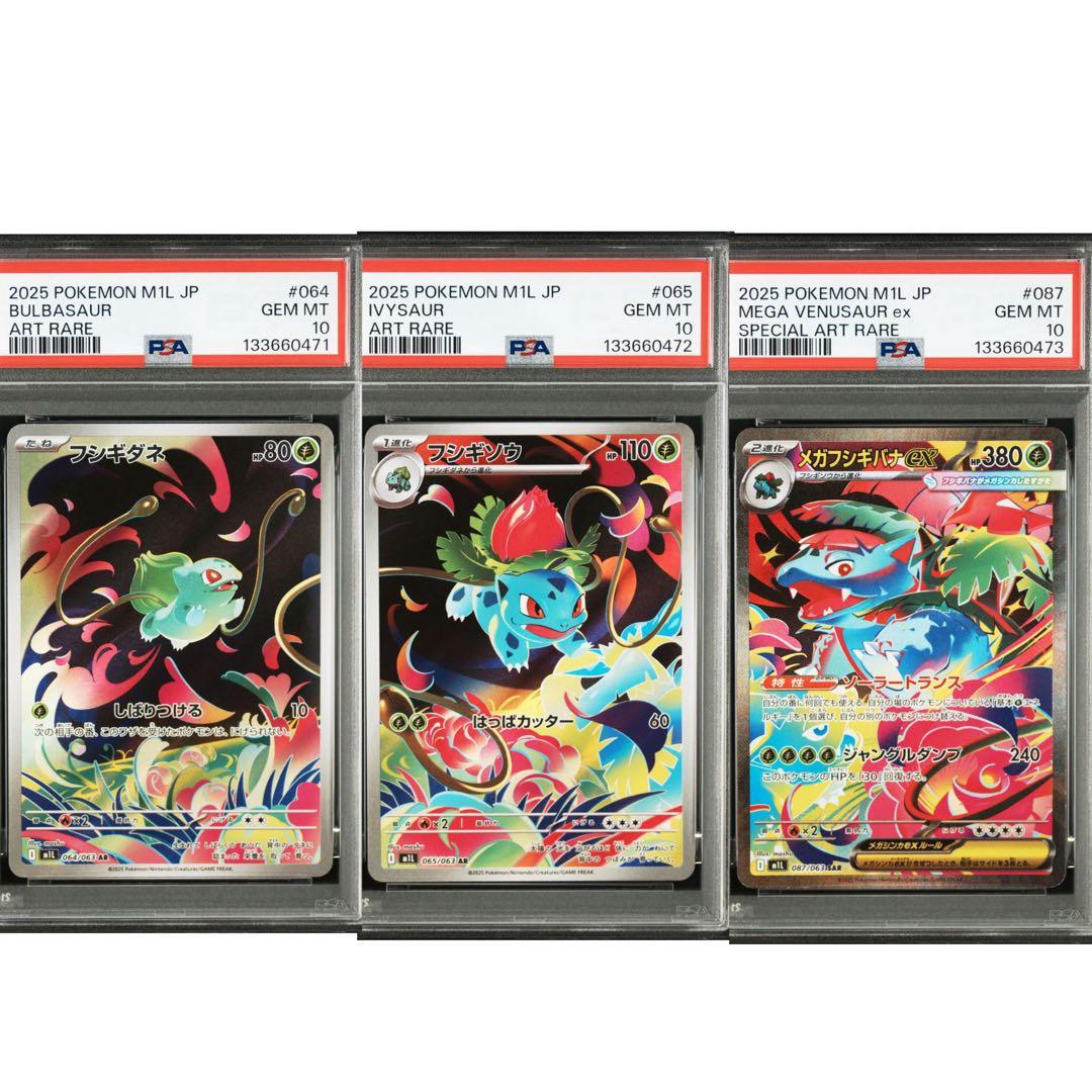 PSA 10連番】フシギダネAR フシギソウAR メガフシギバナex SAR - メルカリ