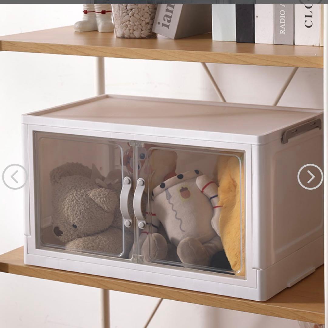 ダイソー ジョイントできる 扉付折りたたみ収納ケース 10個 新品未開封