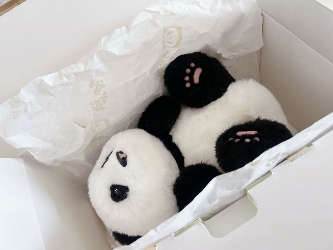 新品 Chongker お座り ぬいぐるみ パンダHehua 生後5ヶ月 箱付 - メルカリ